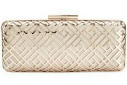 Inc International Concept Aislynn Minaudiere Beautiful Gold Colour Clutch Bag