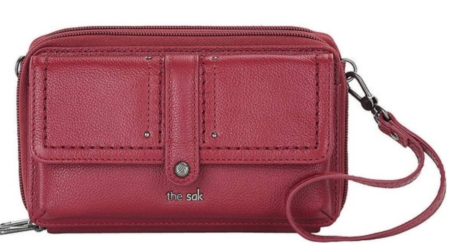 The Sak Sequoia Extra Large Smartphone Crossbody, Scarlet RRP £79