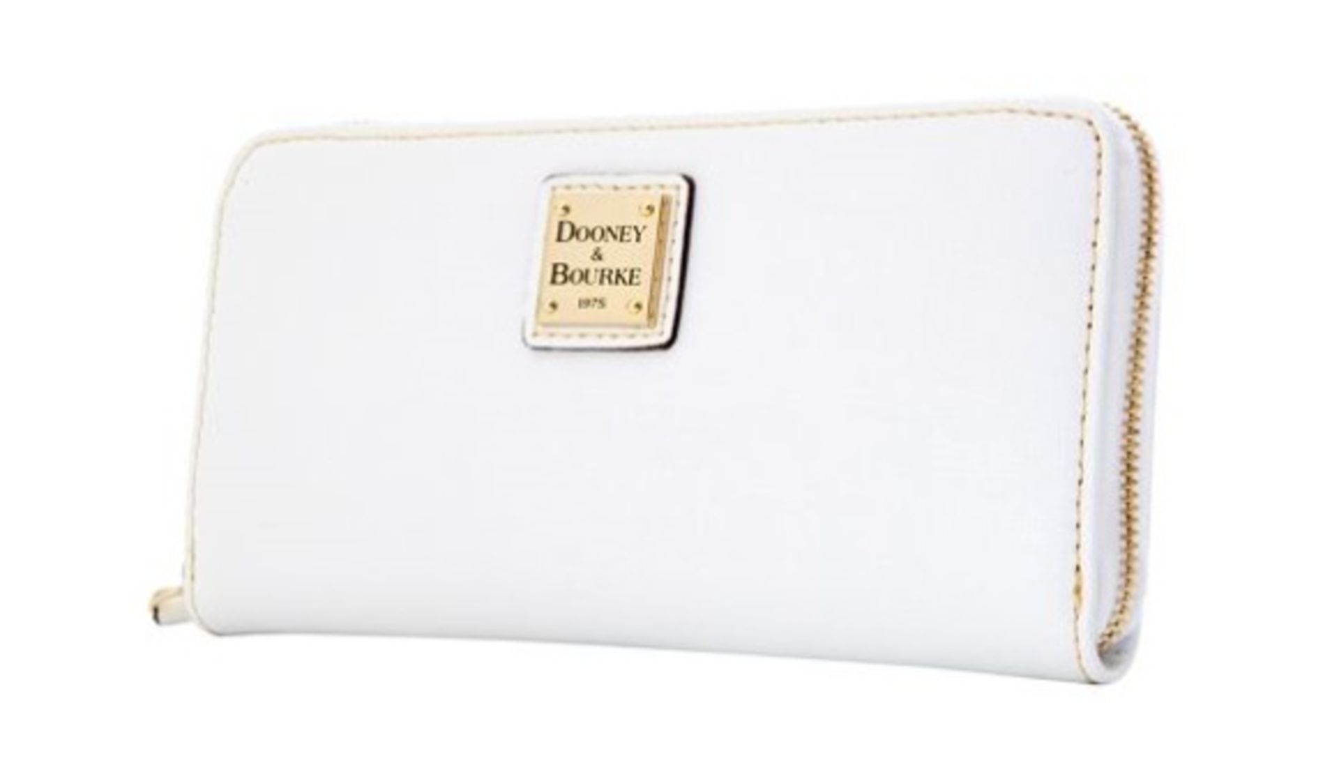 Dooney & Bourke Saffiano Large Zip Around Wallet Colour White RRP £83 - Image 2 of 2