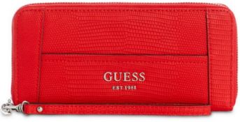 Guess Shawna Zip-Around Wristlet Colour Red