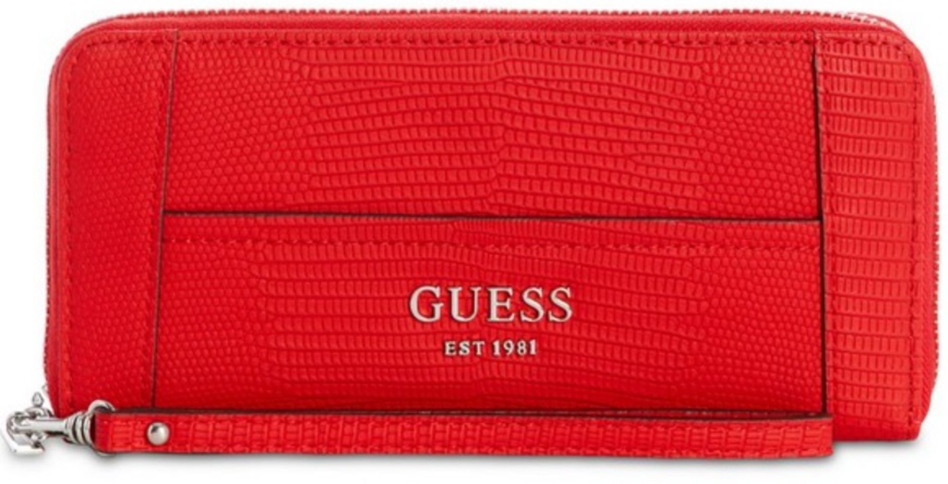 Guess Shawna Zip-Around Wristlet Colour Red