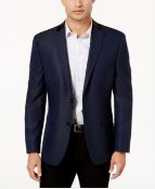 Alfani Mens Mini Grid Sport Coat UK 38R Colour Blue RRP £113