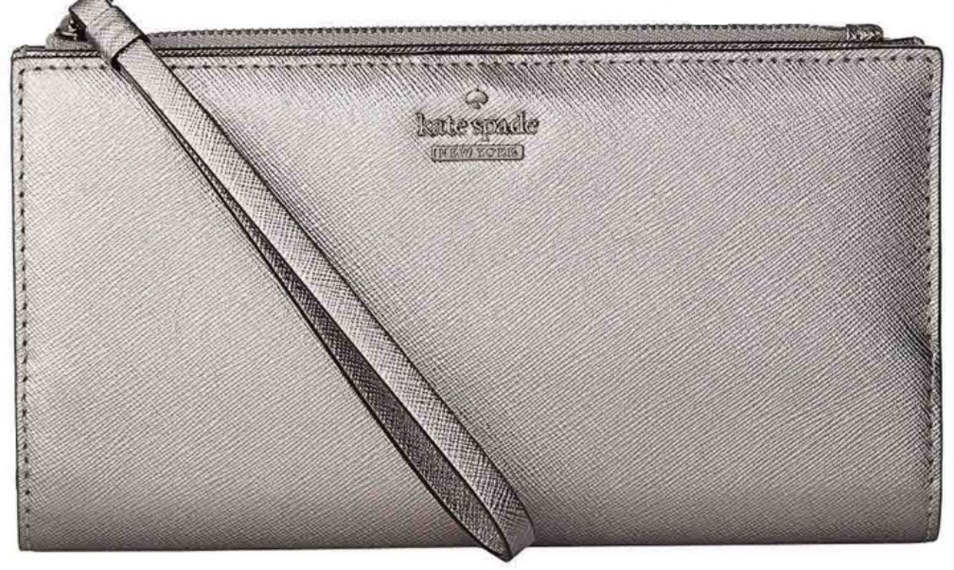 Genuine Kate Spade New York Women's Cameron Street Eliza Leather Wallet Metallic RRP £106