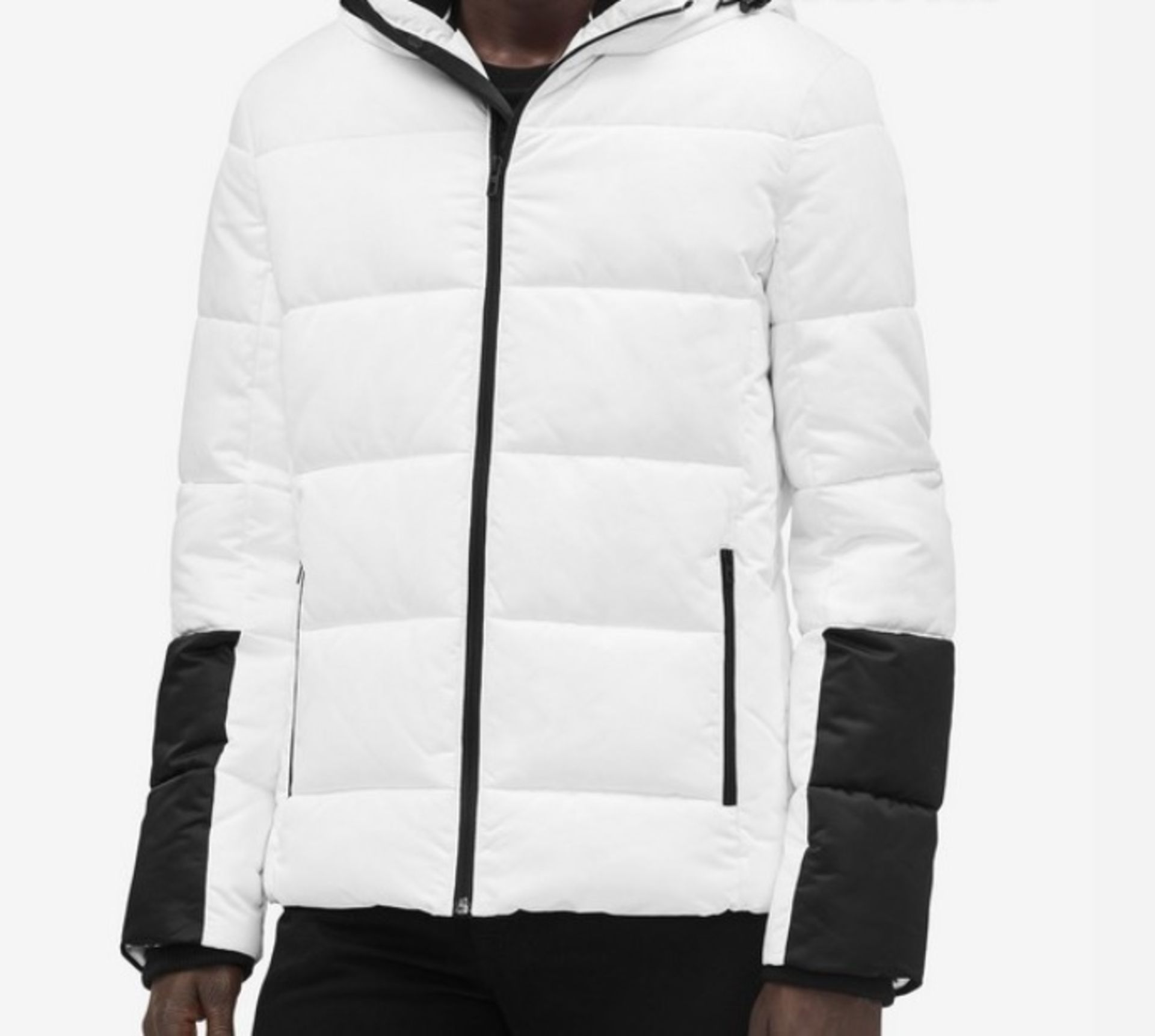 Calvin Klein Men's Puffer Coat - Size - XL Colour White (RRP £223) - Image 2 of 2