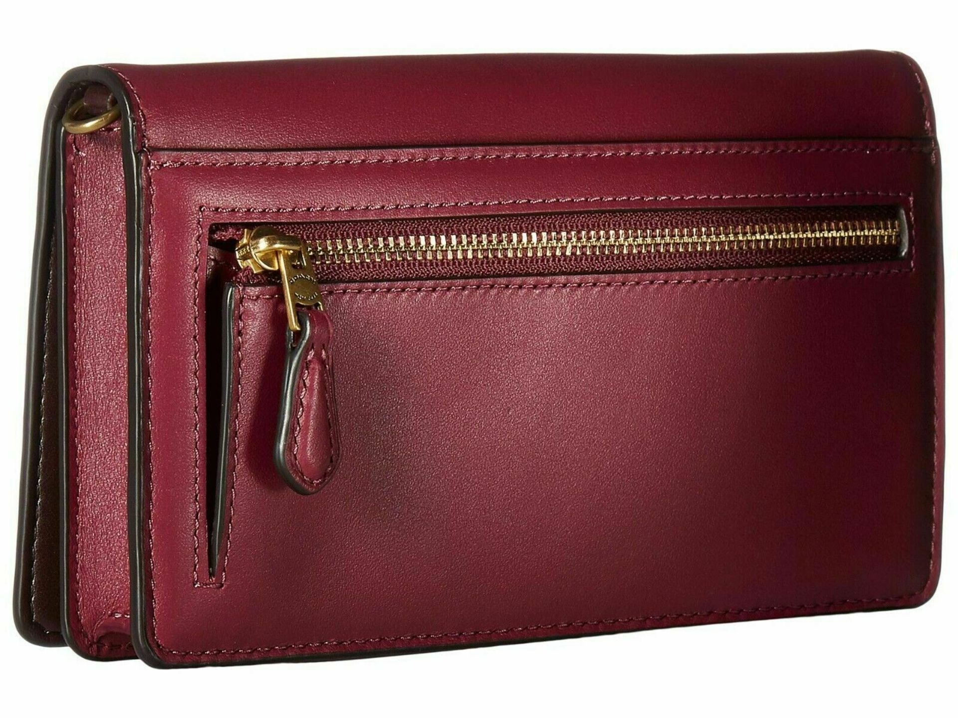 Coach Crystal Applique Slim Phone Crossbody Dark Berry Cross Body Handbags RRP £230 - Image 3 of 3