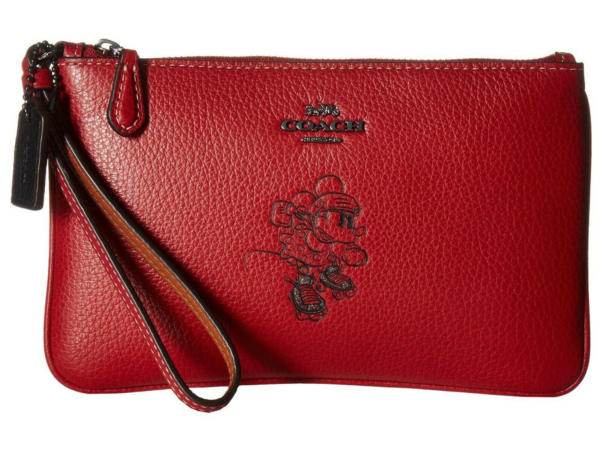 Coach Box Program Minnie Motif Small Wristlet Disney (Dk/1941) Colour Red RRP £95 - Image 3 of 3