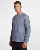 Nike Running Run Division Crinkle Effect Crew Jacket In Grey Size - L 928497- 445 RRP £70