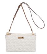 Michael Kors Adele Vanilla Double Zip Crossbody Bag RRP £160