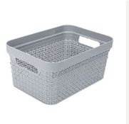 (7N) 30x Ezy Storage Mode 5.1L Basket Grey (27x 19x 14.2cm) All Units Are New – No Lids.