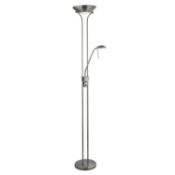 (R16) 4x Silver Floor Lamps. 3x Parent & Child. 1x 3 Bulb Ornate.