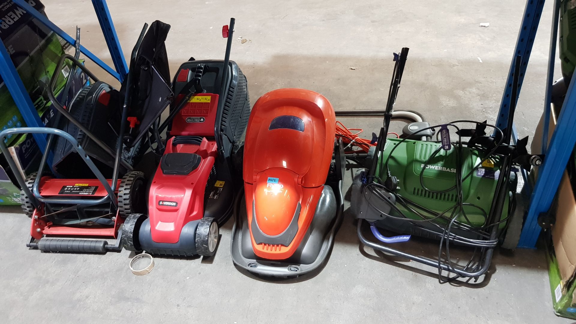 (10CD) Trader’s Lot – Contents Of 3 Bays. 13x Mixed Lawn Mowers. To Include Powerbase, Flymo, Qualc - Image 10 of 11