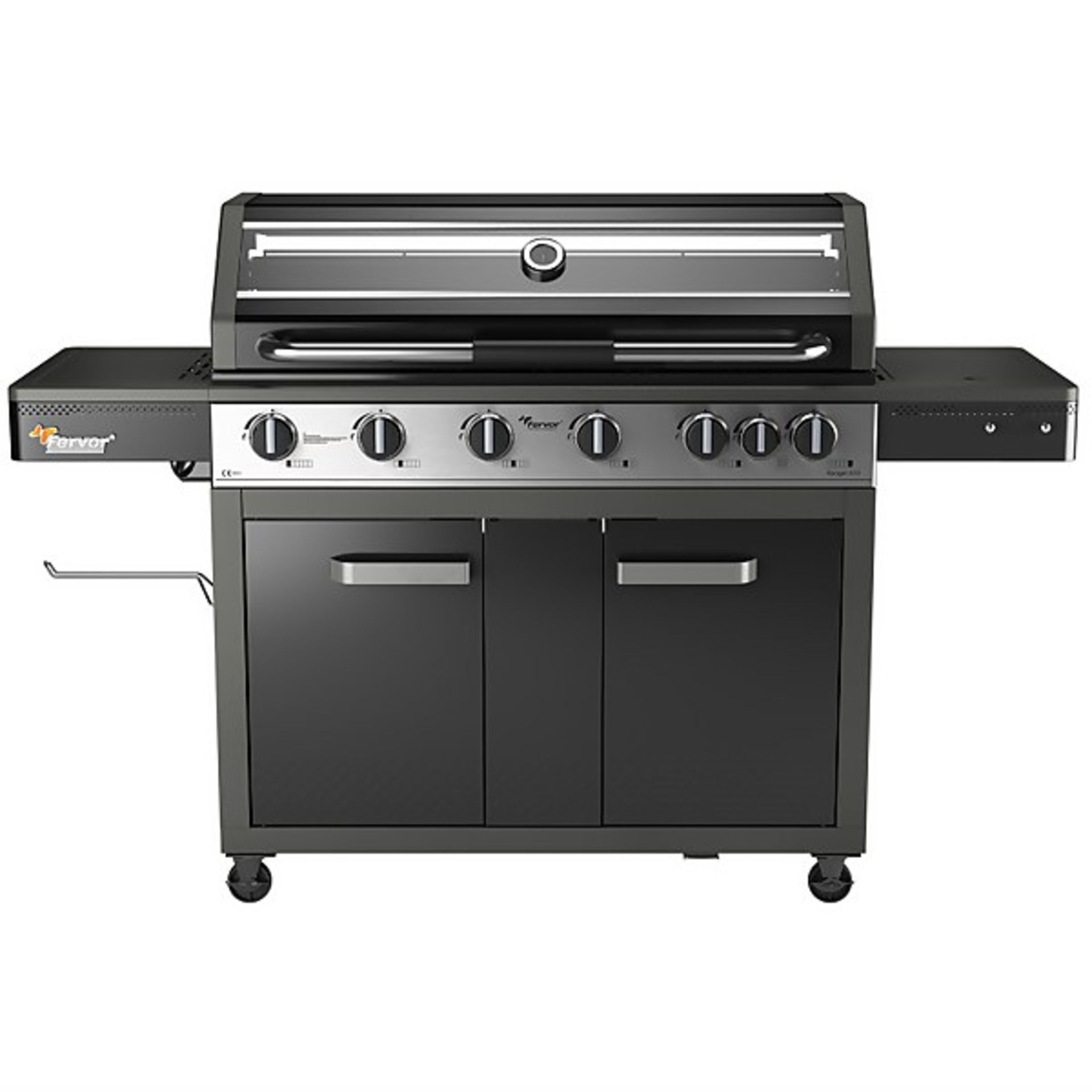 (P) Fervor Ranger 610 6 Burner Gas BBQ RRP £330. New, Banded Item With Box Damage. (Contents Not Ch