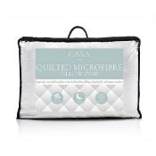 (13B) 7x Bedding Items. 4x Casa Home Quilted Microfibre Pillow Pair. 1x Casa Home Bounceback Pillow