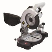 (13C) 1x Task 850W Compound Mitre Saw 190mm RRP £52. (Item Appears Clean, Unused – No Waste Bag In