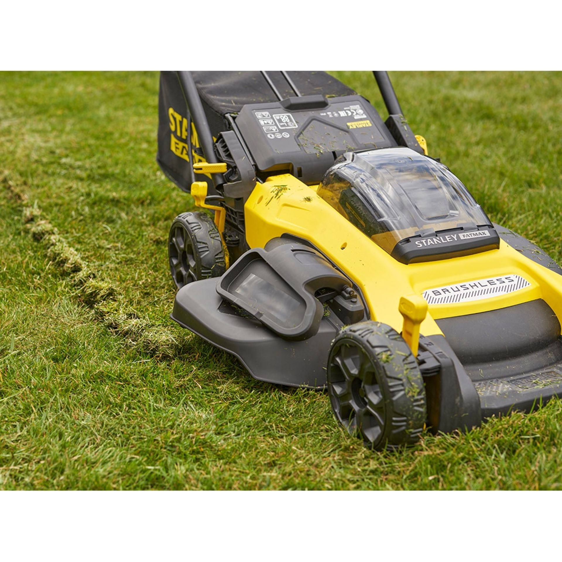 (P4) Trader’s Lot – 7x Mixed Lawnmowers. 1x Stanley FatMax Brishless (2x Battery, No Charger). 1x R - Image 3 of 10