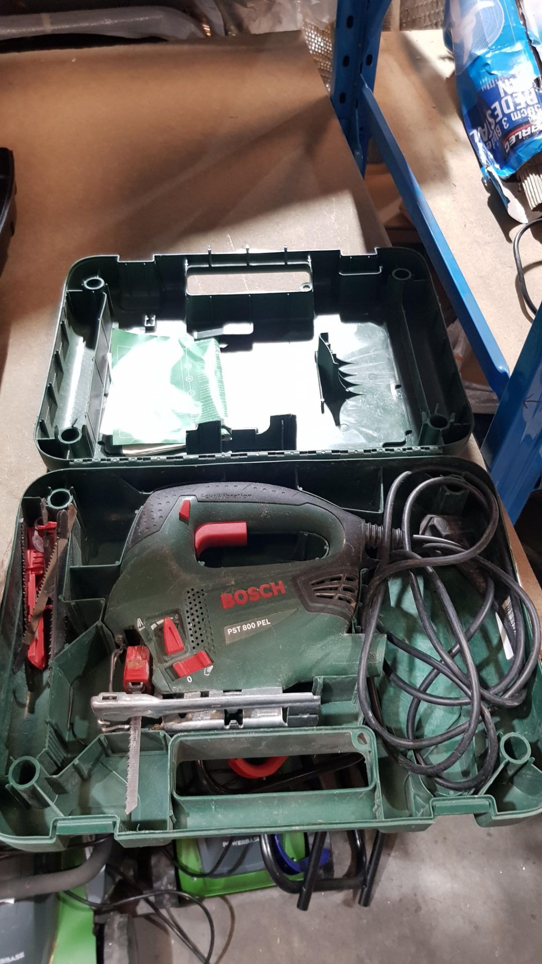 7x Power Tool Items. 1x Bosch Universal Impact 700 Drill With Case. 1x Bosch Jigsaw With Pendulem A - Image 9 of 13