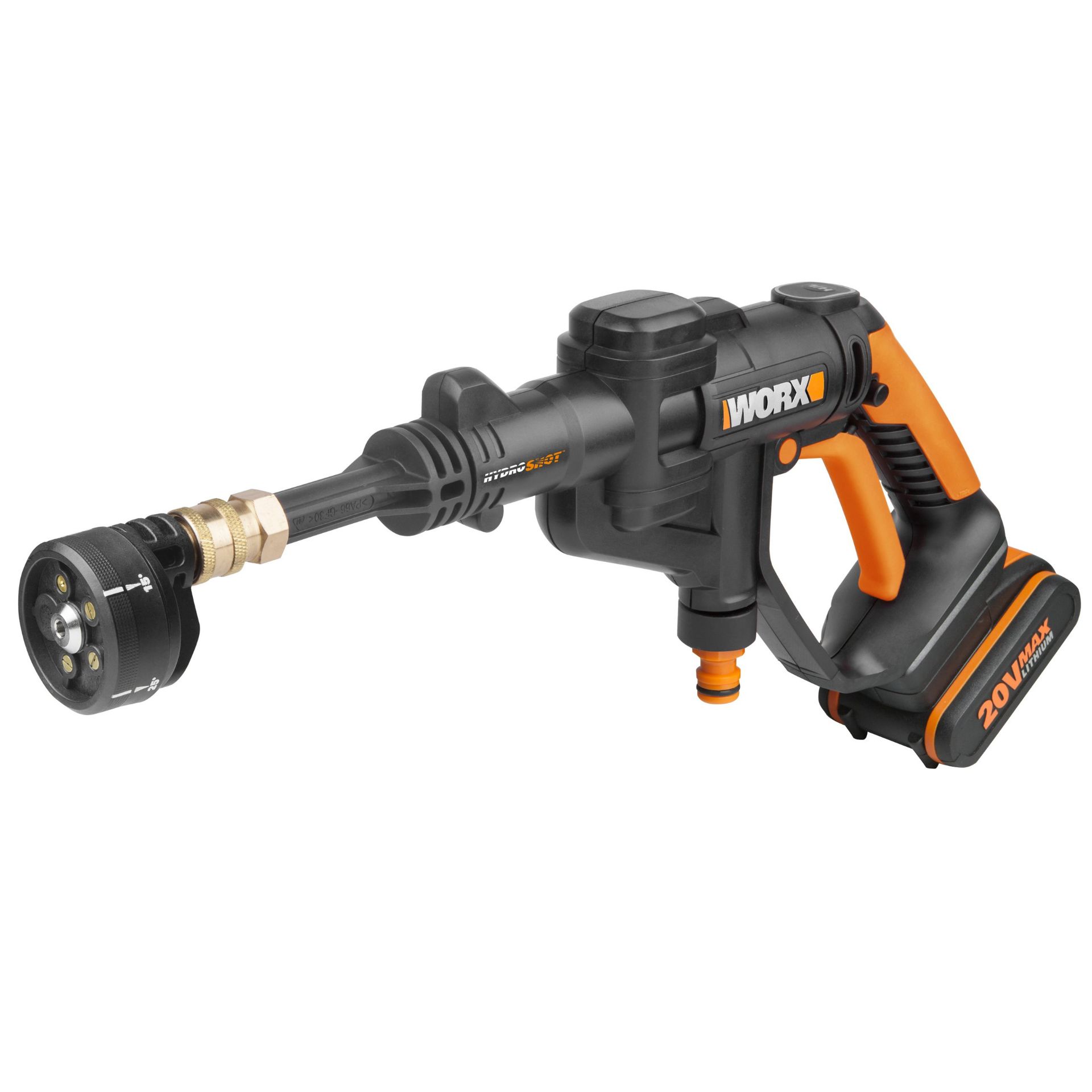 (9J) 1x Worx Hydro Shot 20V Pressure Cleaner RRP £119. (Unit Appears Clean, As New. With 1x Battery
