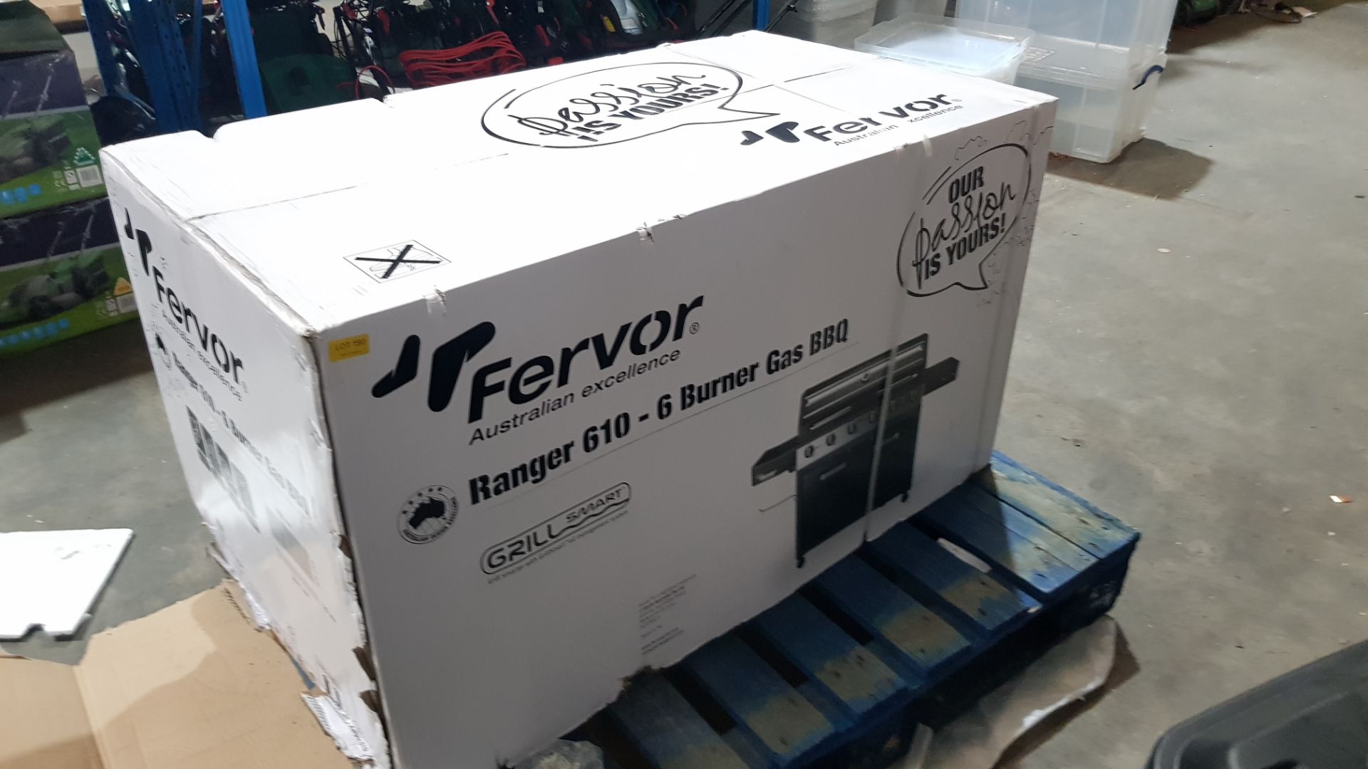 (P) Fervor Ranger 610 6 Burner Gas BBQ RRP £330. New, Banded Item With Box Damage. (Contents Not Ch - Image 3 of 5