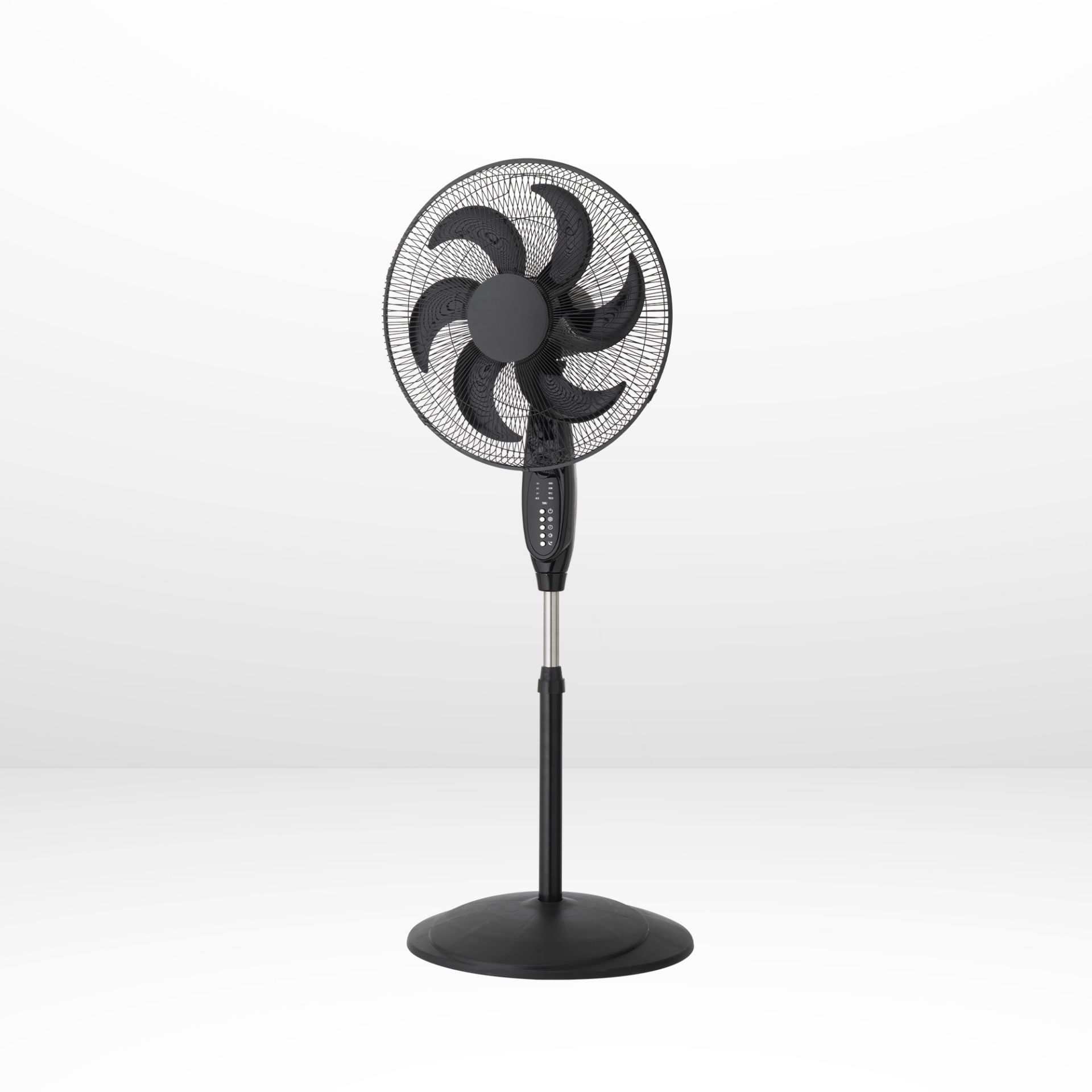 (4O) 3x Arlec 18” 6 Blade Black Pedestal Fan With Remote Control RRP £45 Each. (All Units As New, B