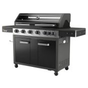 1x Fervor Ranger 610 6 Burner Gas BBQ RRP £330. New, Banded Item With Box Damage. (Contents Not Che