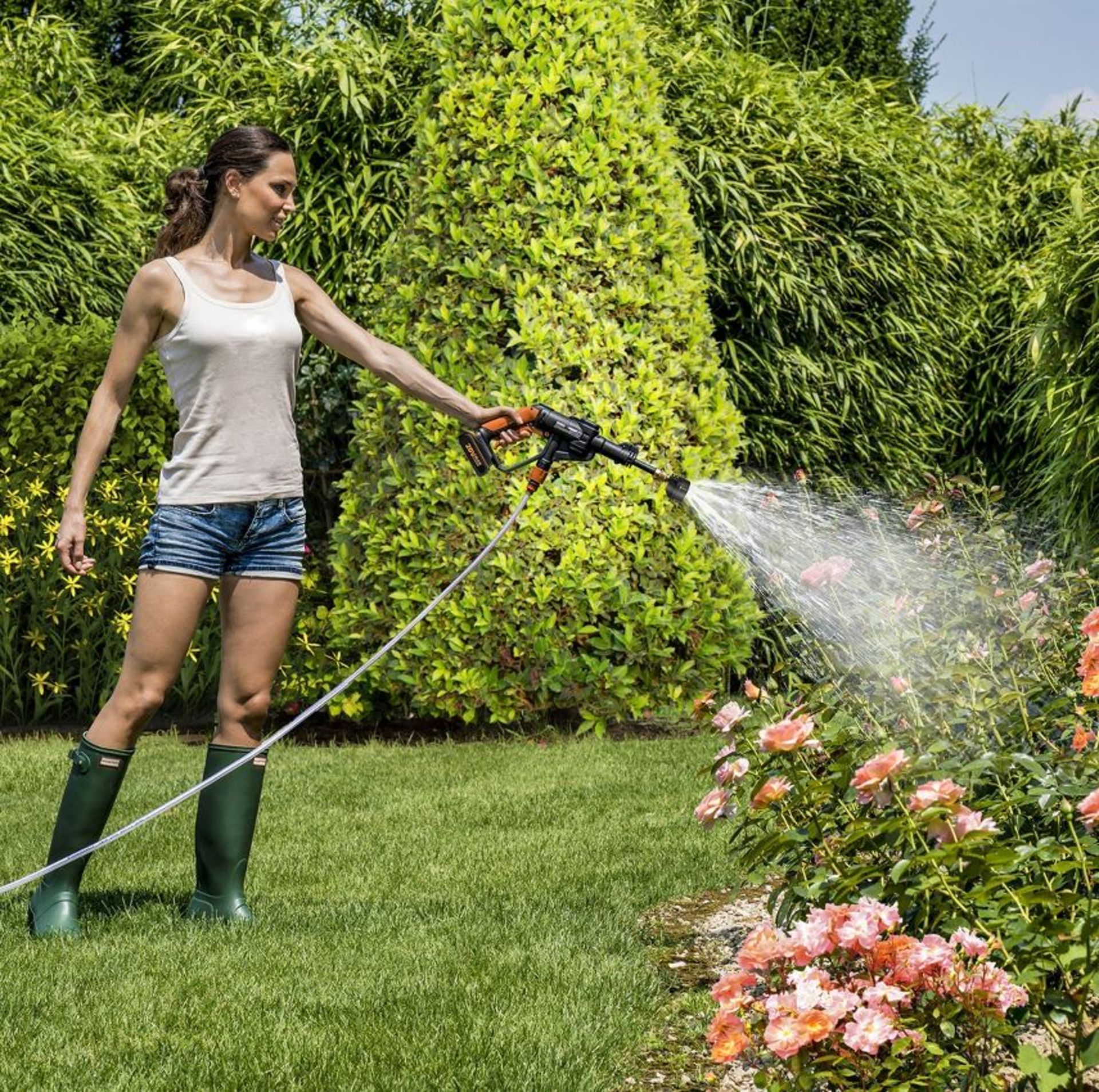 (9J) 1x Worx Hydro Shot 20V Pressure Cleaner RRP £119. (Unit Appears Clean, As New. With 1x Battery - Image 2 of 9