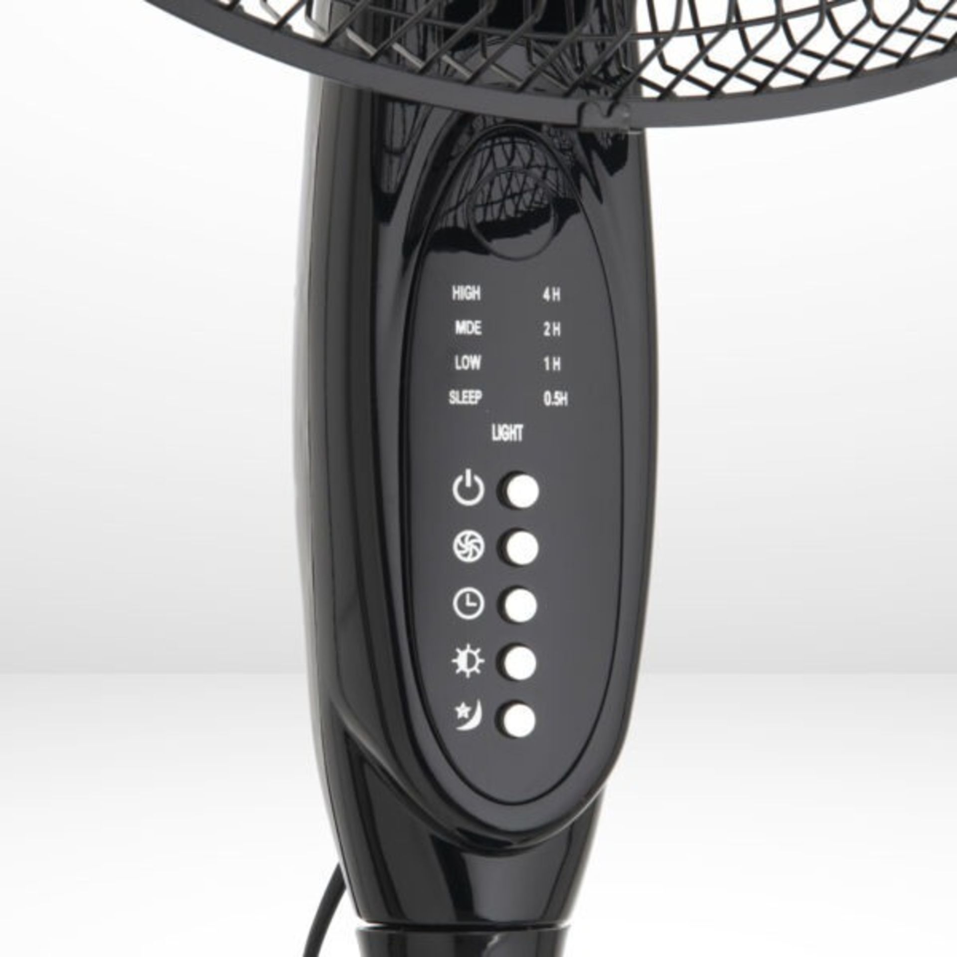 (4O) 3x Arlec 18” 6 Blade Black Pedestal Fan With Remote Control RRP £45 Each. (All Units As New, B - Image 2 of 3