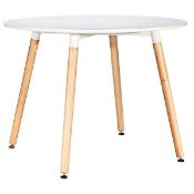 (9F) 1x Chloe 4 Seater Round Table. (New, Sealed Item – Damage To Packaging).