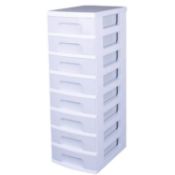 (P2) 1x Mobile Storage Tower With 8 Drawers.