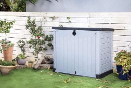 (P) 1x Keter Store It Out Ace 1200L Garden Storage Unit. RRP £175.00. (Sealed Item With Some Packag
