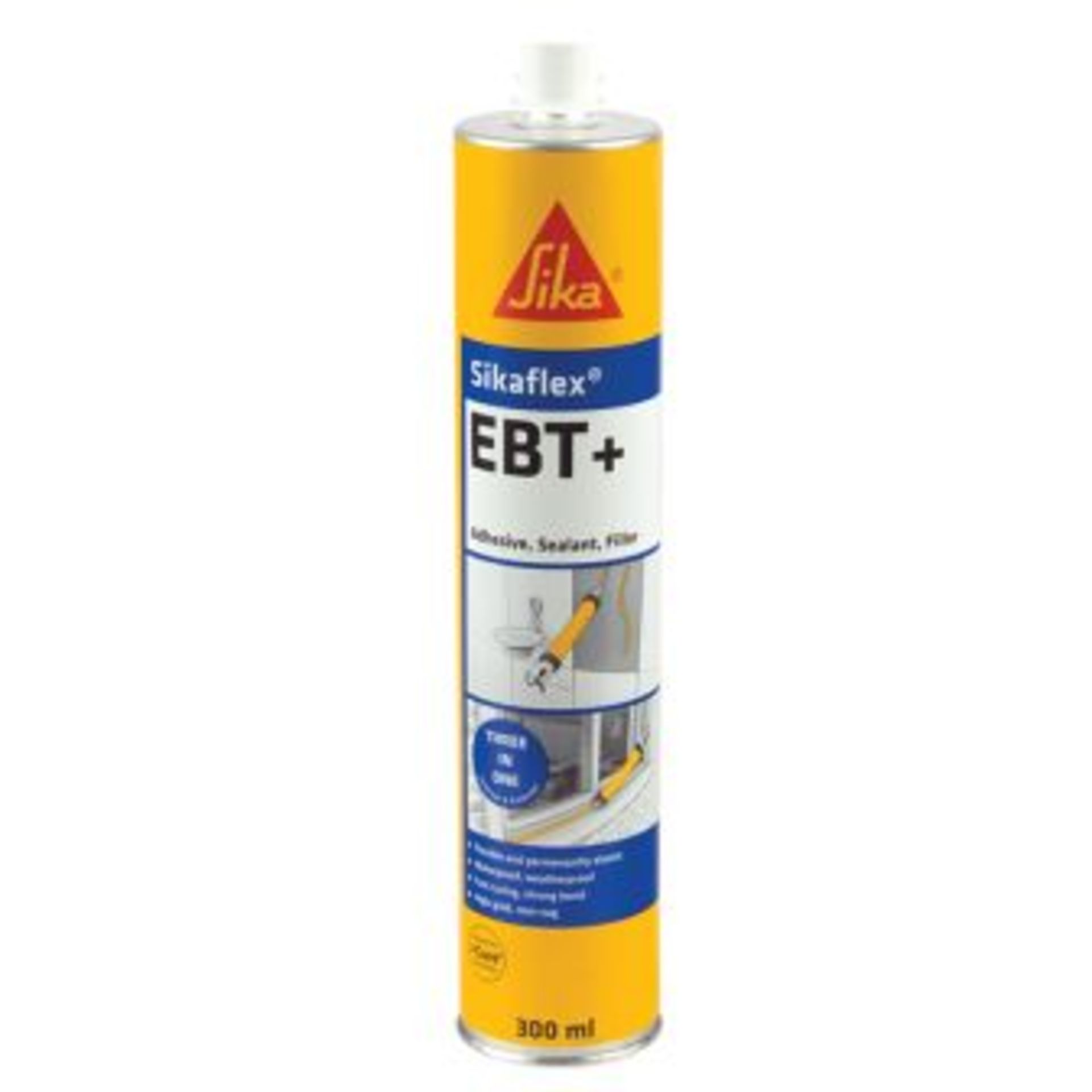 6x Sika Sikaflex EBT+ (Clear). Best Before End 10/21