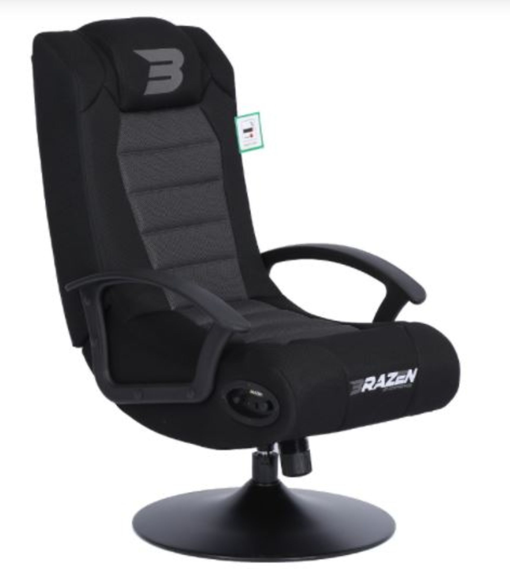 (P5) 1x Brazen Fusion 2.1 Bluetooth Gaming Chair RRP £139. Lot Appears Complete, With Cables & Loos