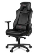 (P5) 1x Arozzi Vernazza Premium Soft Fabric Gaming Chair Black RRP £299. Lot Comes With Loose Fixin