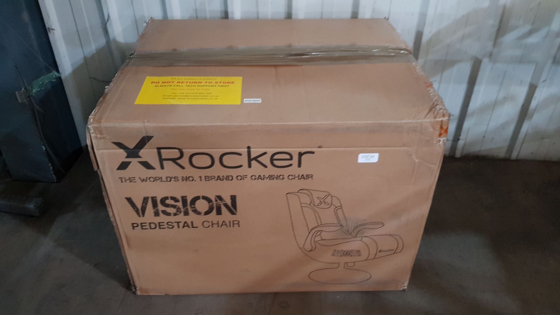 (P3) X-Rocker Vision 2.1 Pedestal Gaming Chair RRP £169. Unit Appears Complete – All Contents In Or - Image 2 of 5
