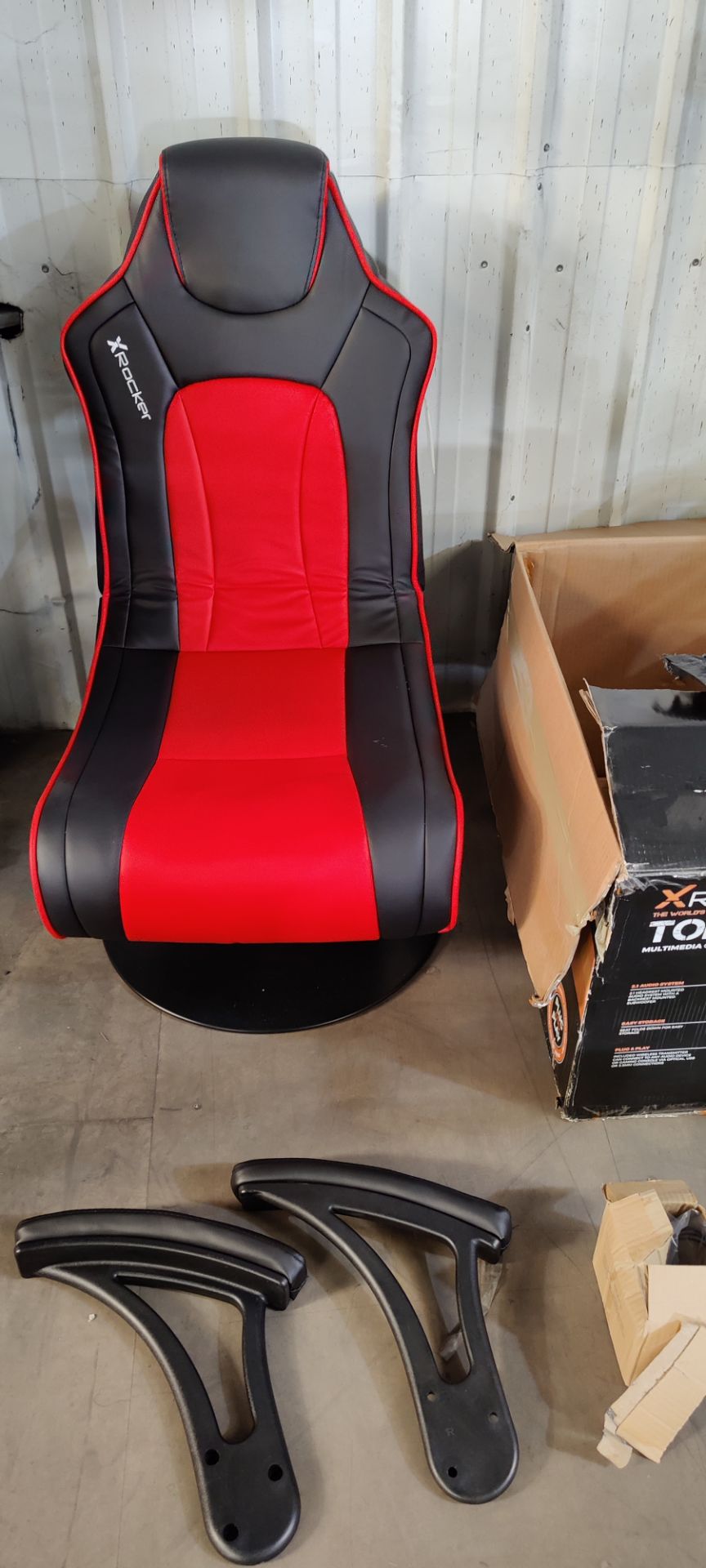 (P2) X-Rocker Torque Multimedia Gaming Chair RRP £259.99. Unit Appears Complete, Box Damaged. Item - Image 4 of 6