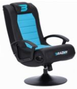 (P4) 1x BraZen Stag 2.1 Bluetooth Surround Sound Gaming Chair RRP £149.99. Lot Appears Complete Wit