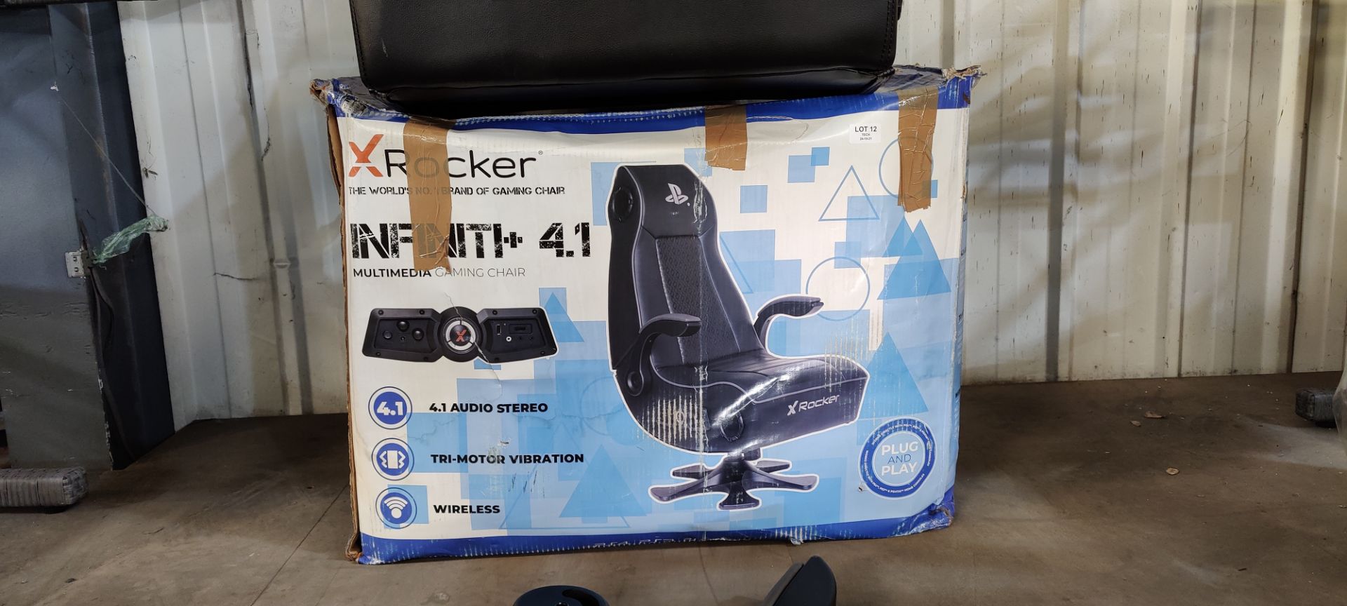 (P2) X-Rocker PlayStation Infinit+ Plus 4.1 Multimedia Gaming Chair RRP £270. Chair And Arms only, - Image 2 of 6