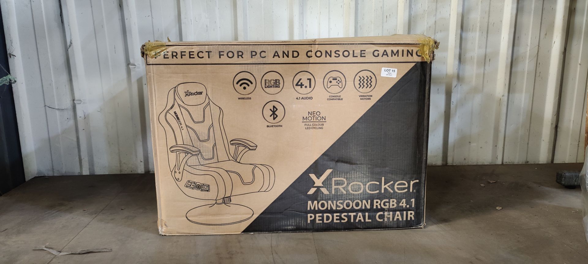 (P2) X-Rocker Evo Pro 4.1 Multimedia LED Gaming Chair RRP £299. Unit Missing One Arm and Fixings. I - Image 2 of 3