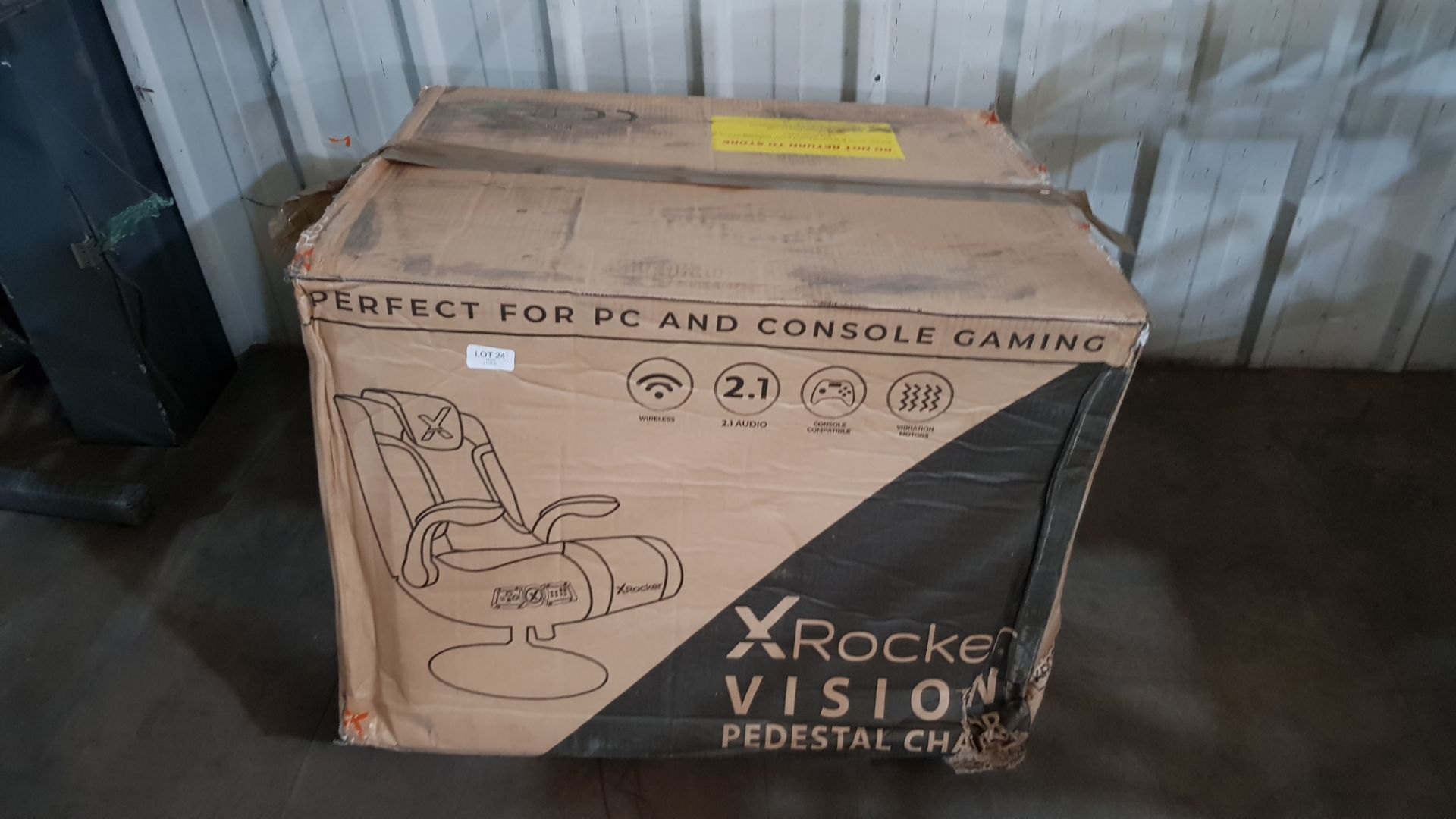 (P3) X-Rocker Vision 2.1 Pedestal Gaming Chair RRP £169 Unit Appears Complete – All Contents In Ori - Image 2 of 5