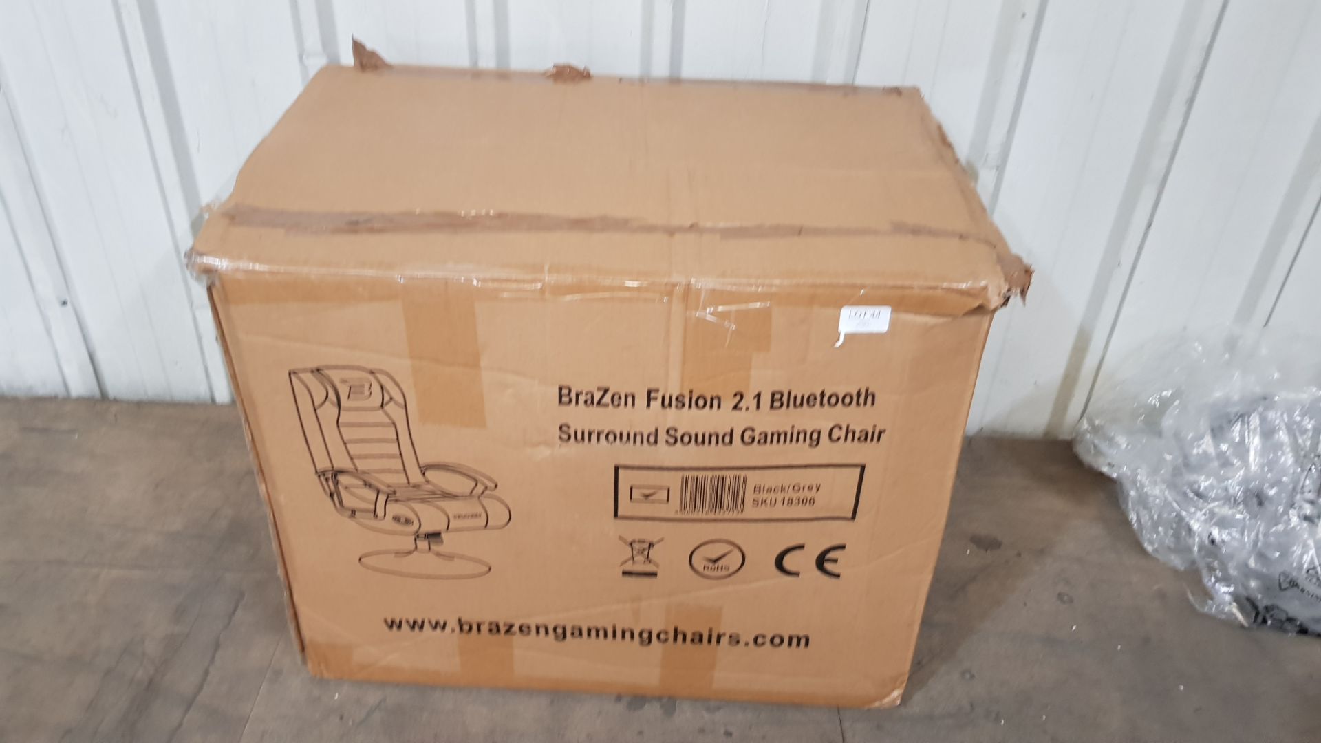 (P4) 1x Brazen Fusion 2.1 Bluetooth Gaming Chair RRP £139. No Pedestal, Or Fixings With This Lot. - Image 2 of 6