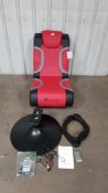 1x X-Rocker Vision 2.1 Wireless Pedestal Gaming Chair RRP £199. Lot Appears Complete With Cables &