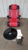 1x X-Rocker Vision 2.1 Wireless Pedestal Gaming Chair RRP £199. (No Extra Fixings & No Box In This