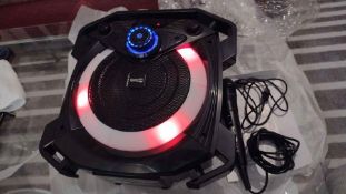 Rockjam Go Lightshow Bluetooth Rechargeable Karaoke Party Speaker with Microphone (RRP £40)