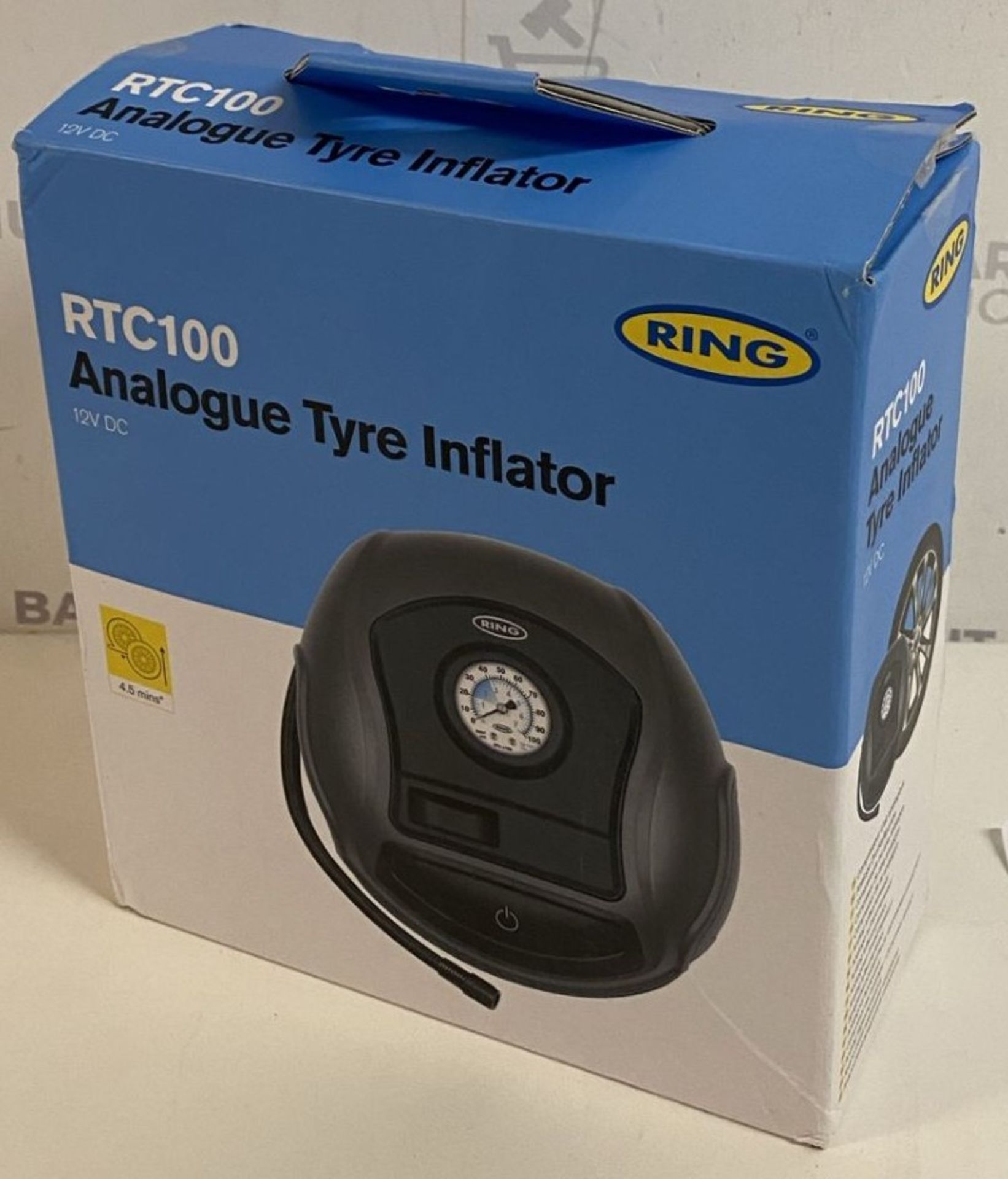 Ring RTC100 Analogue Tyre Inflator 12V/DC