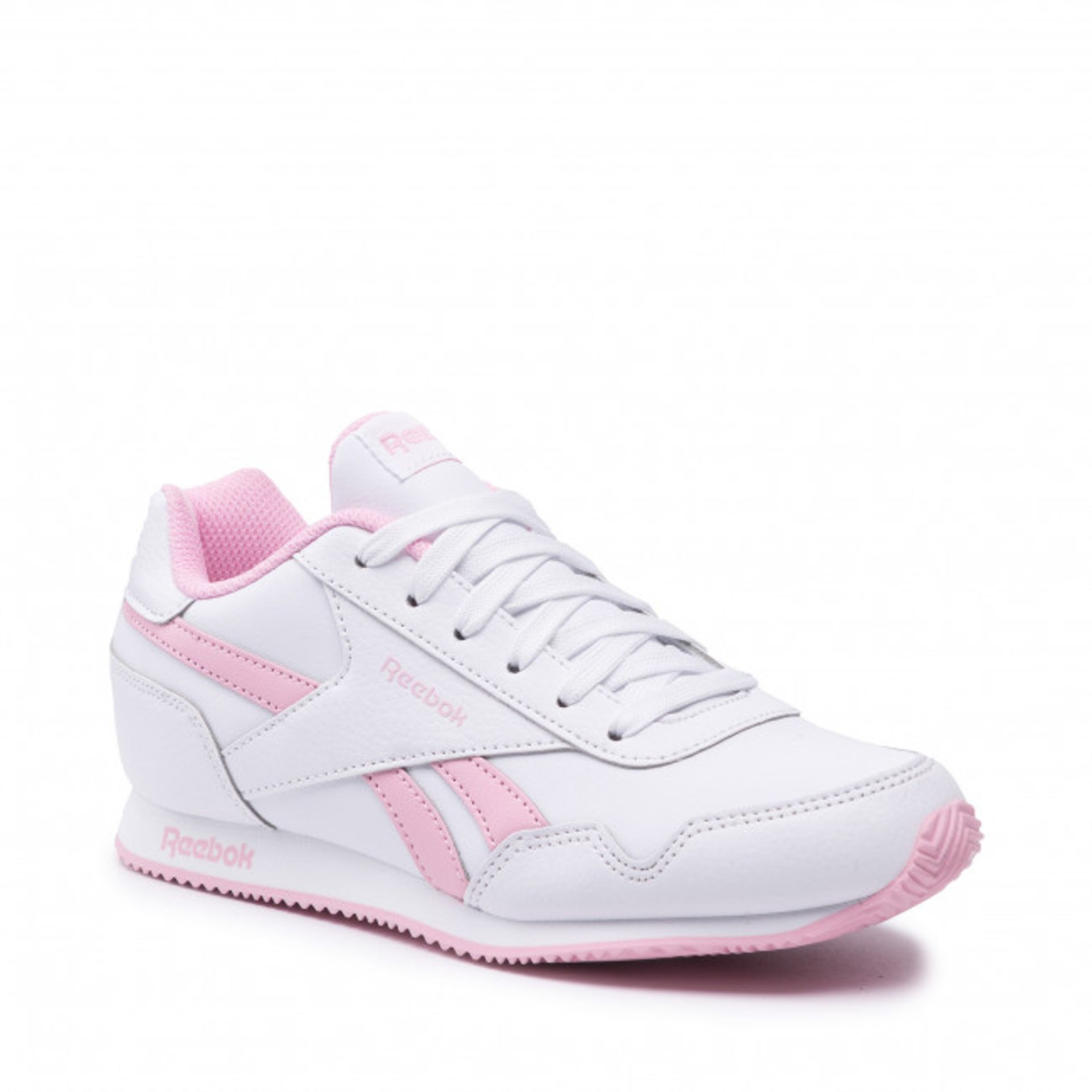 Brand New still sealed Reebok pink & white trainers size 3