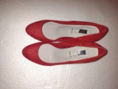 2 Pairs of Insolia Heels Wine Wide Fit Ladies Shoes - Size 6 (RRP £40)