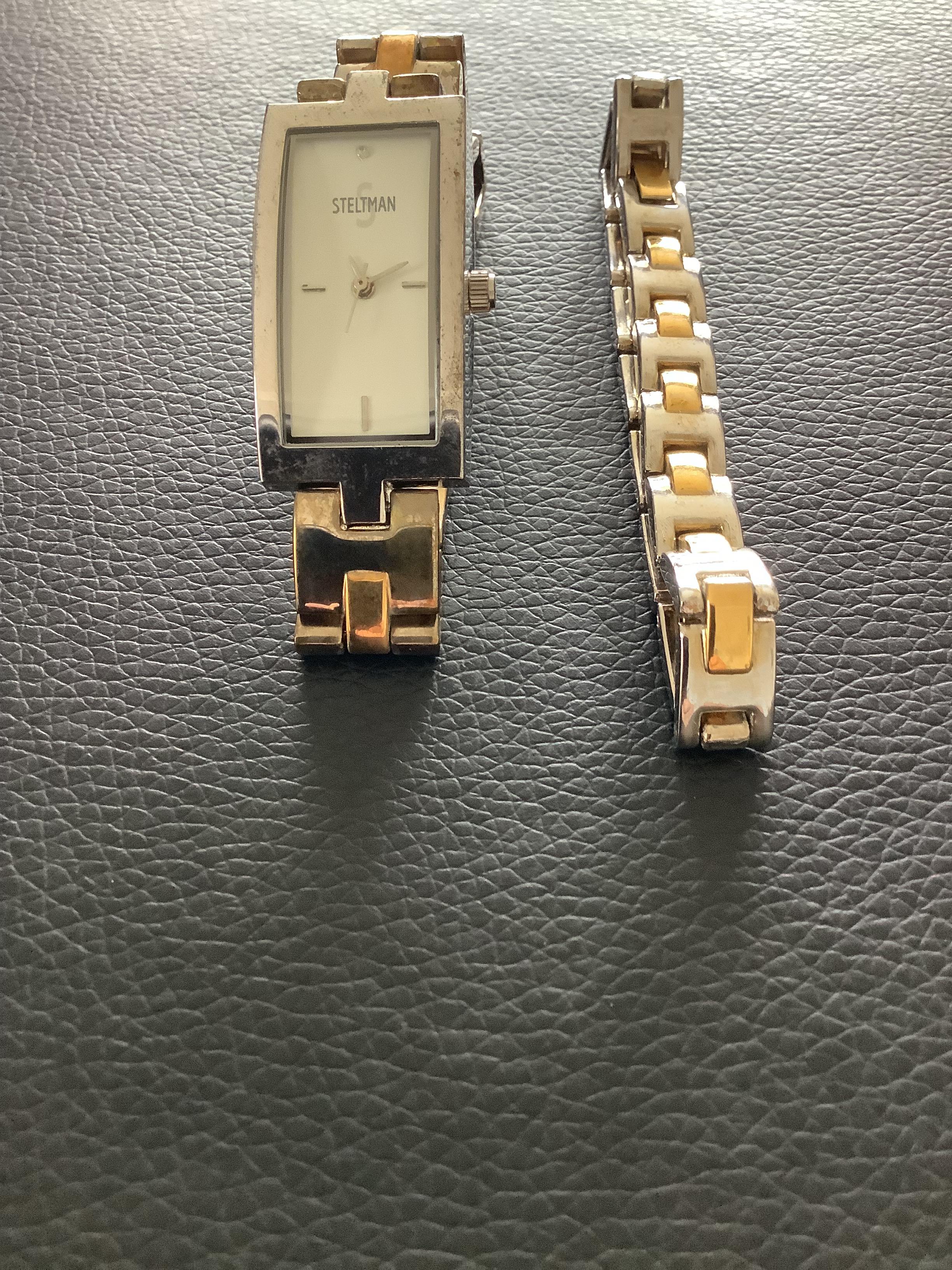 Steltman 'Old Stock' Ladies Gold Plated Wristwatch & Matching Bracelet (GS 169) Here is a - Image 3 of 6