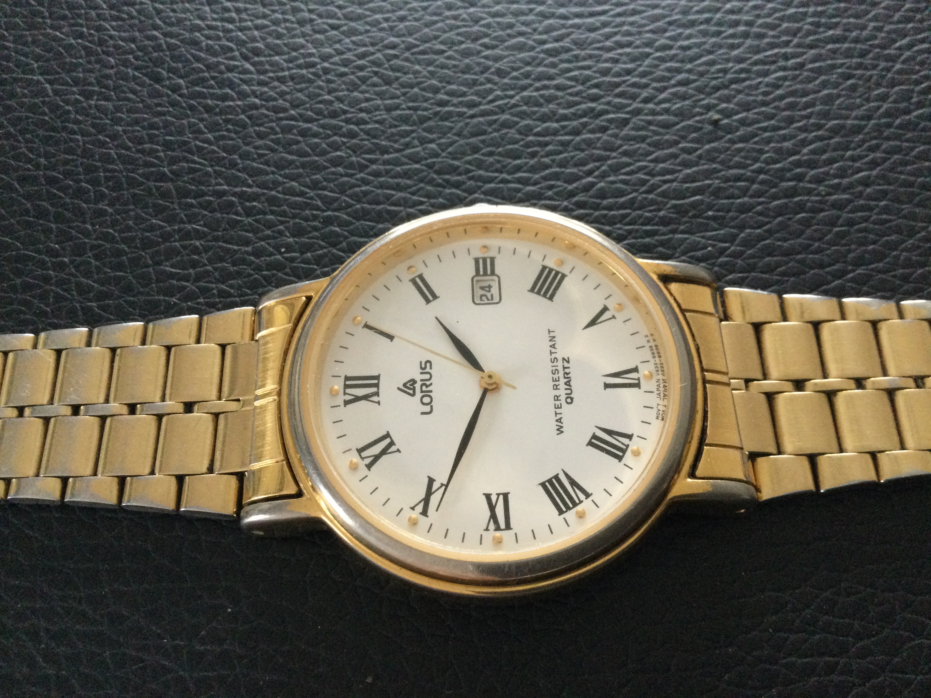 Lorus Gold Plated Quartz Gents Wristwatch (GS30) A Gents Lorus Gold Plated Quartz Wristwatch - Image 3 of 6