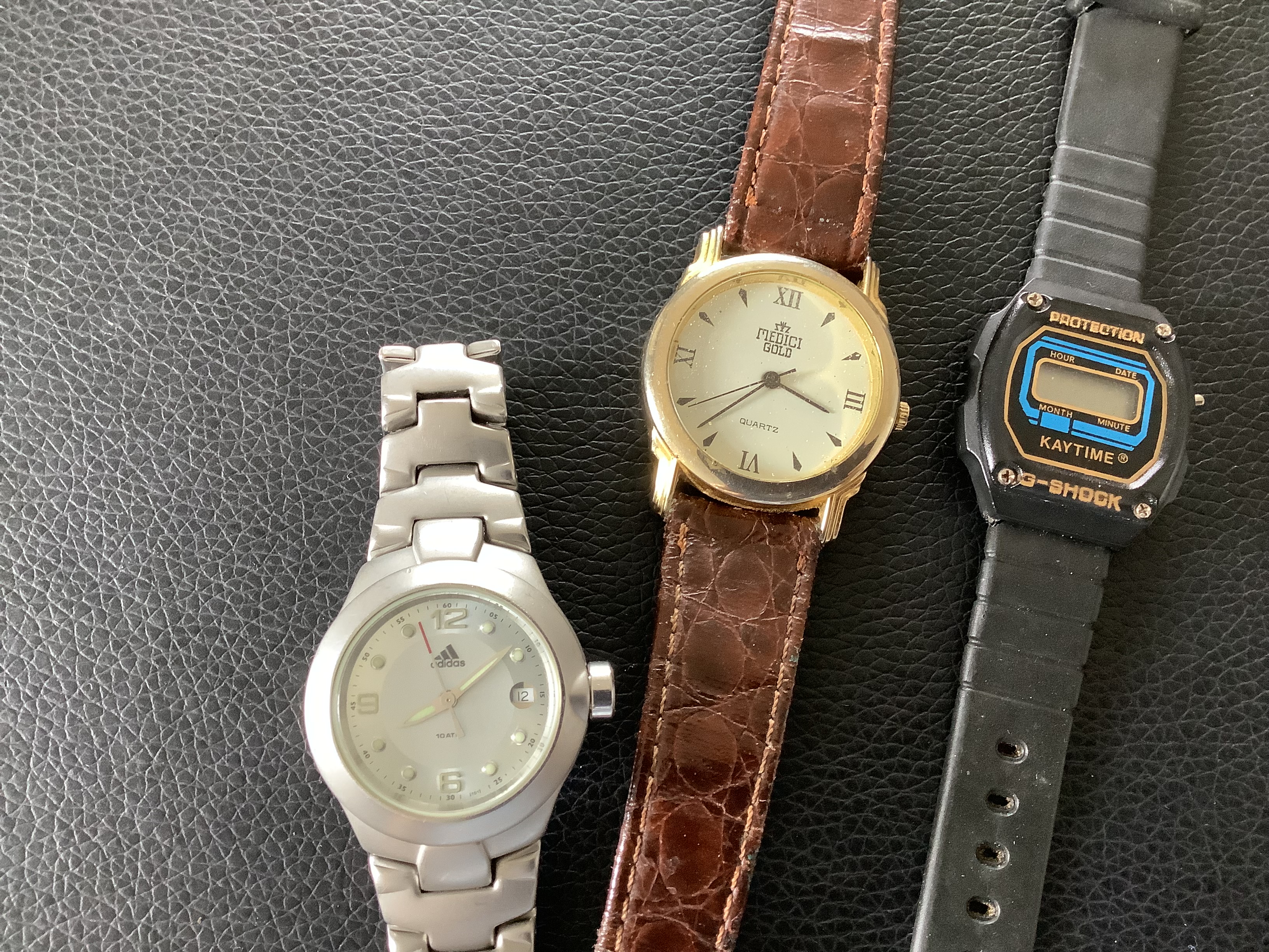 Collection of 3 Watches, Adidas, Medici Gold & Kaytime Wristwatches (GS 184) Here are 3 little - Image 3 of 3
