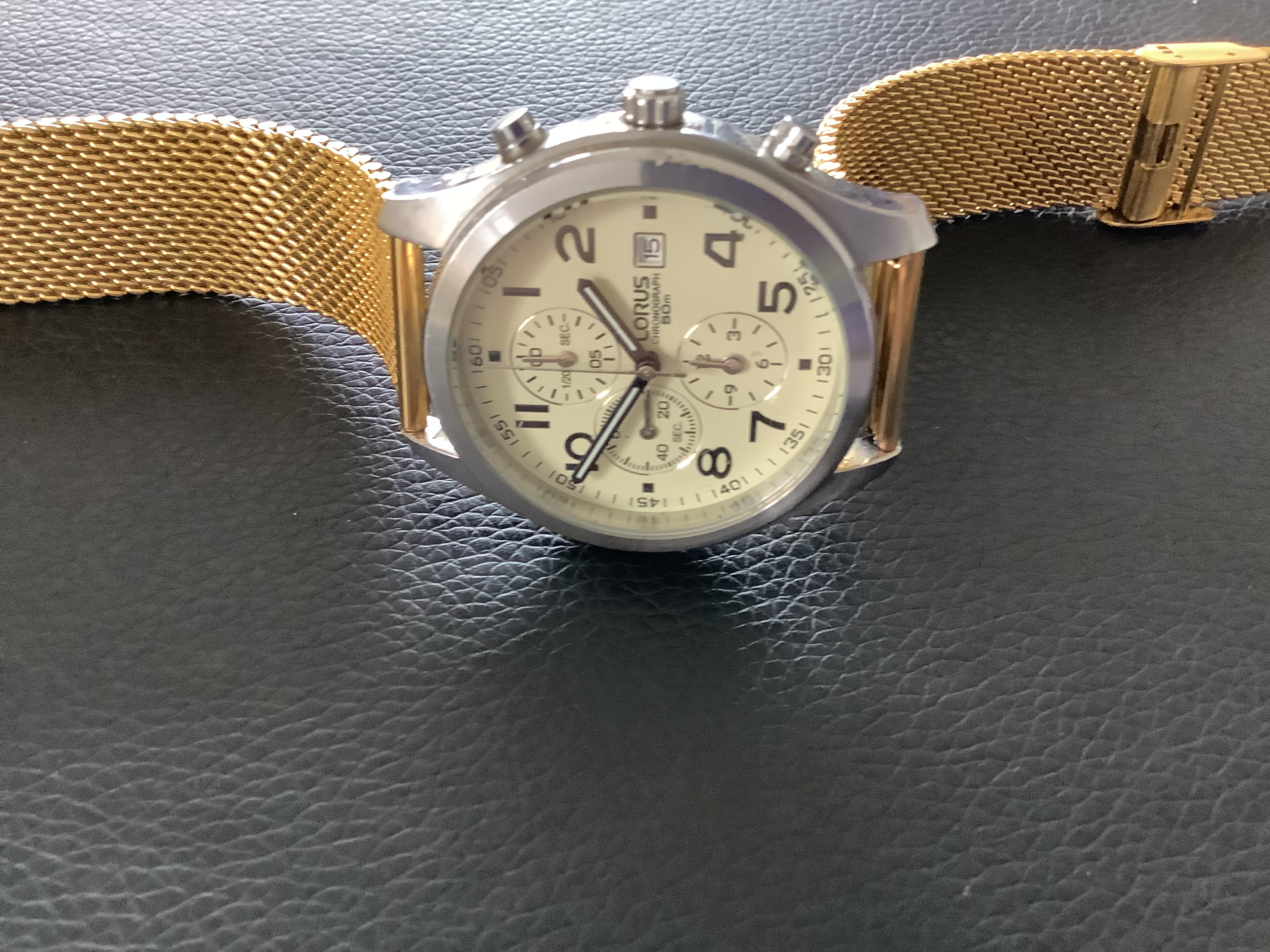 Smart & Elegant Lorus Gold Plated Chronograph Wristwatch (GS 183) Here is a really Smart & - Image 2 of 6