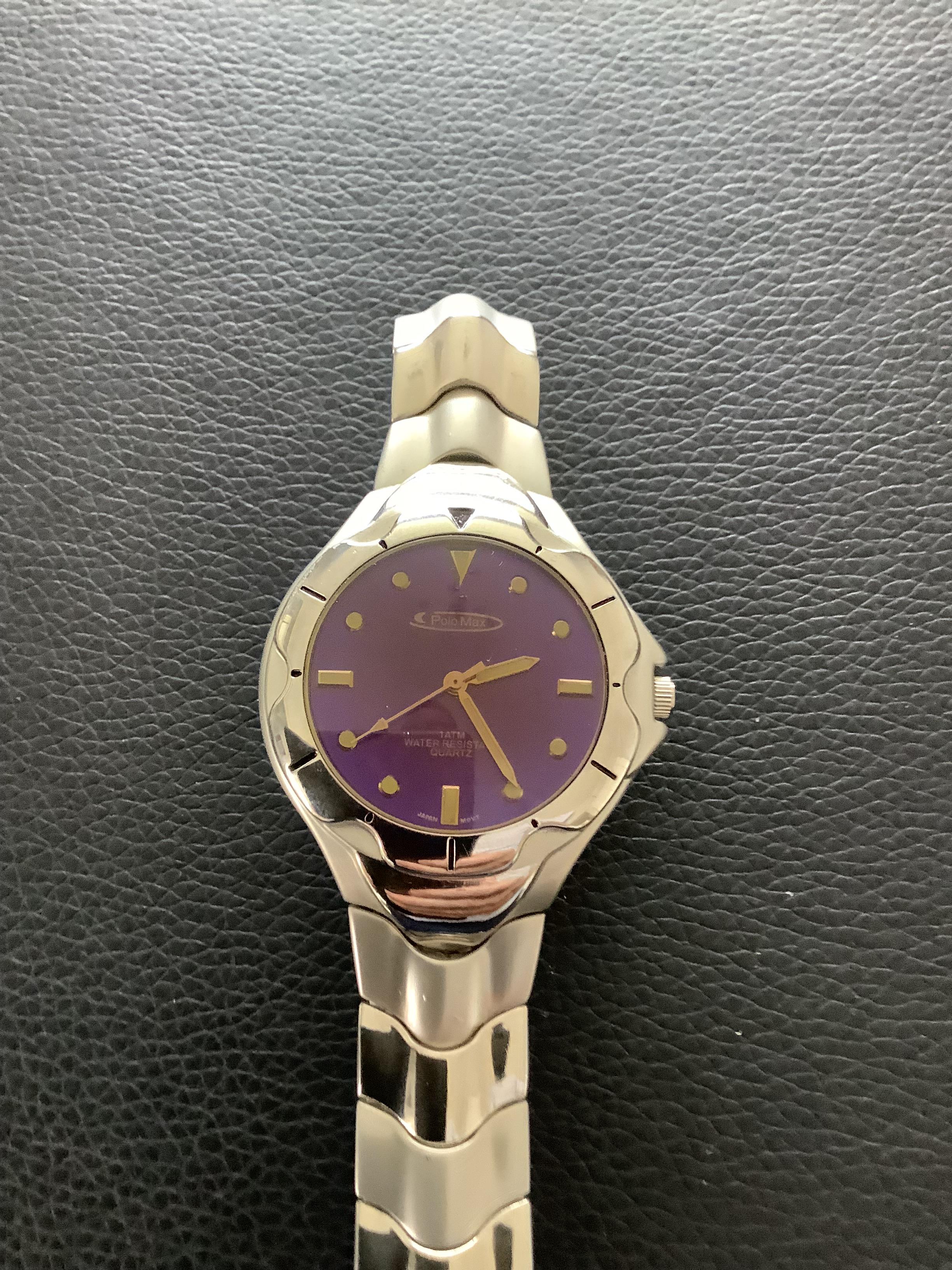 Polo Max Unisex as new wristwatch with mirror effect face (GS 145) Here is a truly beautiful - Image 2 of 6